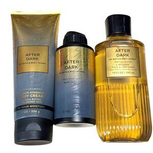 Bath & Body Works 3 Piece After‎ Dark Mens Body Care Set New